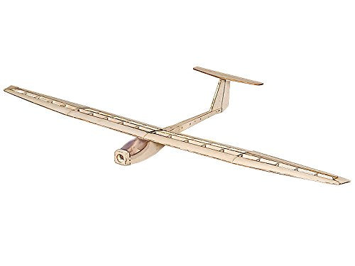 Viloga RC Glider Griffin Sailplane, 1.6M Laser Cut Balsa Wood Model Airplane Kit to Build, Unassembled Flying Model Plane for Adults (KIT+Motor+ESC+Servos+Covering)