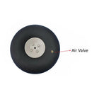 1 PCS Fixed Wing Model Aircraft Wheel 5.0 Inches Inflatable PU Wheels Pneumatic Tires Landing Gear Wheel for RC Plane Replacement Parts (1pcs 5.0 Inch/ D127mm)