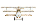 Viloga RC Plane Fokker Dr.1 Triplane Model Kit, Laser Cut Balsa Wood Airplane Kits to Build for Adults, DIY Electric Model Aircarft for Hobby Fly (KIT+Motor+ESC+Servo+Film)