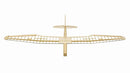 Viloga Laser Cutting Balsawood Glider Kit Sunbird Sailplane, 1.6M Wingspan Glider Airplane Model Aircraft, DIY Electric Glider Unassembled (KIT Only Without Power System or Radio Control)