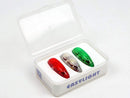 3PCS/Set LED Light Kit for RC Plane Jet Airplane Aircraft Fix Wing Quadcopter, Rechargeable Red Green White LED Flashing Lights, Super Bright Little Light for Safe Dusk Flight