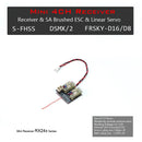 2.4G 4CH/5CH/6CH/7CH Mini Receiver Support DSM2/ DSMX Protocol Built-in Brushed /Brushless ESC Regulator (RX244)