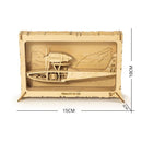 Viloga 3D Wooden Puzzles Model Airplanes, DIY Macchi M33 Balsa Wood Model Plane Frame, Laser Cut Model Kit Airplane Frame for Home Decoration Birthday Gift for Men Teens