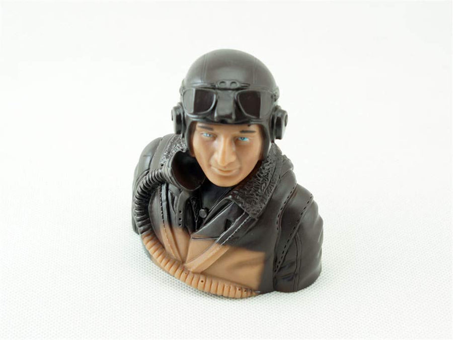 1/5 Scale RC Plane Pilot Figure Toy Model, Realistic WWII Character Playing Spare Parts for Fixed Wing Balsa Wood Airplane Kits