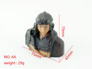 RC Airplane Accessories 1/9 1/6 1/5 Scale Pilot Figures Toy Model, Realistic WWII Character Playing Spare Parts for Fixed Wing Balsa Wood Plane Kits