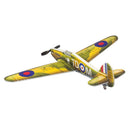 Micro RC Plane Kit E28 Hurricane MK.1 PP Foam Airplane, 420mm Wingspan War Airplane Model Kit to Build for Adults, DIY RC Airplane for Beginners Indoor Park Fly (KIT+Motor)