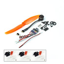 1S 3.7V Micro Brushless Motor MC1106-3800KV with ESC Power Combo Used for Fixed Wing Micro Indoor Airplane F3P Model Airplane
