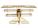 Viloga RC Plane Fokker Dr.1 Triplane Model Kit, Laser Cut Balsa Wood Airplane Kits to Build for Adults, DIY Electric Model Aircarft for Hobby Fly (KIT+Motor+ESC+Servo+Film)