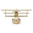 VilogaRC 3D Wooden Airplane DIY Fokker-Dr1 Model Plane Kit, Laser Cut Balsa Model Airplane Kits to Build for Adults, WW1 Wood Aircraft Model Kit for Men Festival Birthday Gift