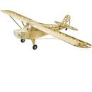 Viloga Upgrade Model Airplane Kits Piper Cub J3, 47'' Wingspan Laser Cut Balsa Wood Model Plane Unassembled, DIY Flying Model Aircraft for Adults (KIT+Motor+ESC+Servo)