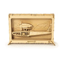 3D Wooden Puzzles Model Airplanes, DIY Macchi M33 Balsa Wood Model Plane Frame, Laser Cut Model Kit Airplane Frame for Home Decoration Birthday Gift for Men Teens