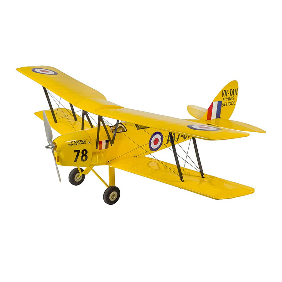 SCG39 Tiger Moth Blasa Wood RC Plane 800mm Wingspan Scale Model Airplane