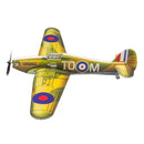 Micro RC Plane Kit E28 Hurricane MK.1 PP Foam Airplane, 420mm Wingspan War Airplane Model Kit to Build, DIY RC Airplane for Beginners Indoor Park Fly