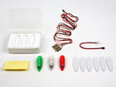 3PCS/Set LED Light Kit for RC Plane Jet Airplane Aircraft Fix Wing Quadcopter, Rechargeable Red Green White LED Flashing Lights, Super Bright Little Light for Safe Dusk Flight