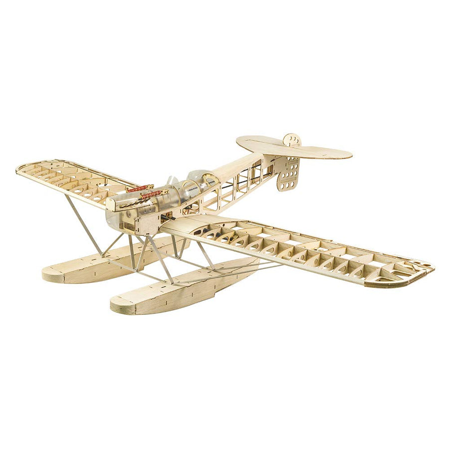 Seaplane Hansa-Brandenburg W.29 1400mm (55inch) Balsa Wood Seaplane, Fixed-Wing Airplane Model RC Airplane Scale Warbird KIT for Adults