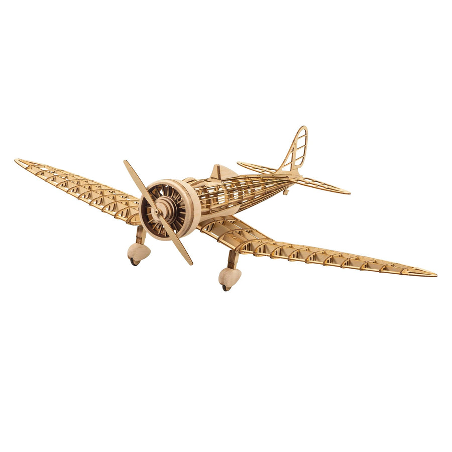 3D Wooden Puzzles Airplane 1:31 KA-14 Fighter, Laser-Cut Balsa Wood Airplane Kits to Build for Adults, Perfect Static Model Airplane Puzzles for Men Christmas Gift