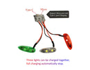 Upgrade V3 Crazy Light Waterproof LED Light Kit for RC Plane Seaplane Jet Airplane Fix Wing Quadcopter, Rechargeable Drone Lights with 3 Mode, Super mini Strobe lights for Night Flight