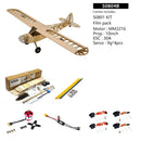 Viloga Piper J-3 Cub Balsa Wood Model Airplane S08 J3, Laser Cutting 46" Wingspan Fly Aircraft Model Kit, DIY RC Plane Kit for Adults