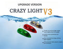 Upgrade V3 Crazy Light Waterproof LED Light Kit for RC Plane Seaplane Jet Airplane Fix Wing Quadcopter, Rechargeable Drone Lights with 3 Mode, Super mini Strobe lights for Night Flight