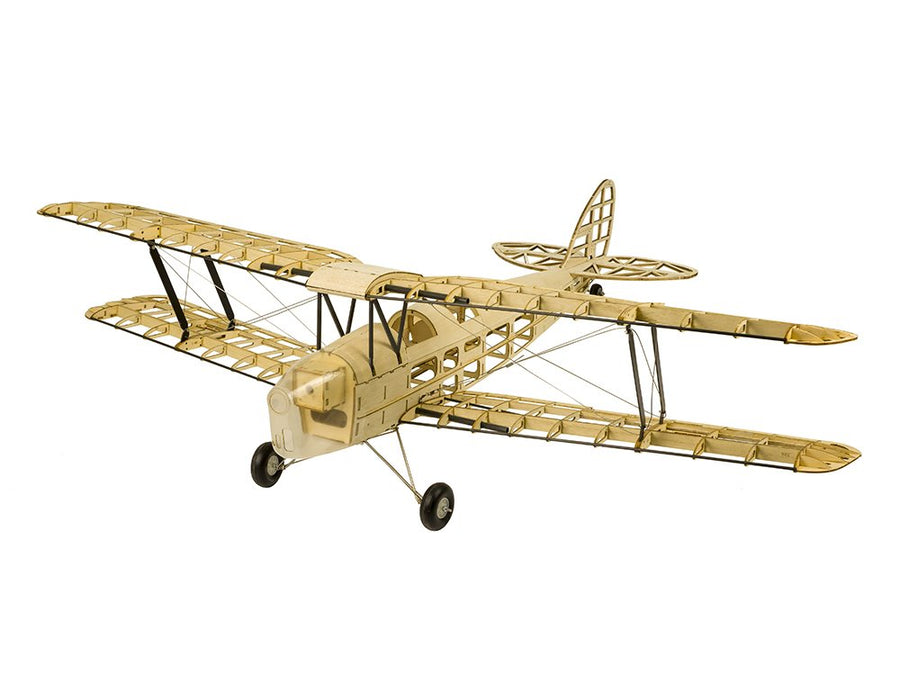 Upgrade Balsa Wood Airplane Kits Mini Tiger Moth Biplane, 39" Laser Cut Model Plane Kit to Build, DIY Flying RC Aeroplane for Adults (KIT Only)