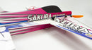 Upgrade 3D EPP Plane SAKURA Aerobatic Flying Airplane, 420mm Wingspan Foam RC Plane Kit to Build for Adults (KIT+Motor+ESC+Servo+Battery, PP SAKURA, Not Including Radio Contro)