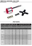 RC Brushless Motor ADH300L 1914-1100KV 3.0mm Shaft Brushless Outrunner Motor for RC Aircraft Plane Airplane Multi-copter
