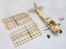 Balsa Wood Model Airplane Kits Mini Tiger Moth, 39'' Laser Cutting Model Aircraft Unassembled, DIY Flying RC Aeroplanes Kit for Adults to Build (KIT+ Motor+ ESC+ Servo+ Covering)