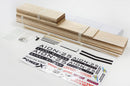 Balsa Wood Glider Plane F25 AION-25 Sailplane Kit Unassembled 2500MM (98") Wingspan Large RC Glider Sailplane F3P Model Kit to Build for Adults