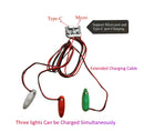 Wireless Navigation Light Easylight for RC Plane Car Fix Wing, Rechargeable Red Green White LED Flashing Lights 4 Modes