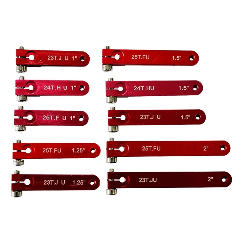 1PCS CNC Aluminum High Torque Heavy Duty Servo Arms 23T 24T 25T Servo Horn Compatible with futaba jr hitec Servo Extended arms