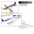 RC Plane Kit PP Foam Airplane 710mm Wingspan Xtreme Sports Airplane Model Kit to Build DIY 3D Aerobatic Flying Airplane for Ad