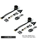1S 3.7V Micro Brushless Motor MC1106-3800KV with ESC Power Combo Used for Fixed Wing Micro Indoor Airplane F3P Model Airplane