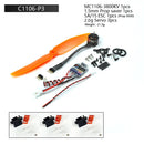 1S 3.7V Micro Brushless Motor MC1106-3800KV with ESC Power Combo Used for Fixed Wing Micro Indoor Airplane F3P Model Airplane