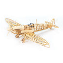 3D Wooden Puzzles DIY Spitfire Fighter Model Aircraft 1:25 Wooden Models Airplane Jigsaw Puzzle for Home Decoration Men Birthday