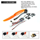 1S 3.7V Micro Brushless Motor MC1106-3800KV with ESC Power Combo Used for Fixed Wing Micro Indoor Airplane F3P Model Airplane