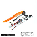 1S 3.7V Micro Brushless Motor MC1106-3800KV with ESC Power Combo Used for Fixed Wing Micro Indoor Airplane F3P Model Airplane
